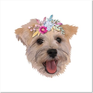 Snauzer Flower Dog Posters and Art